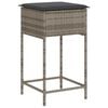 vidaXL Garden Bar Stool Grey