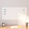 vidaXL Wall-mounted Magnetic Board White 39.4"x19.7" Tempered Glass