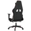 vidaXL Gaming Chair Black and Wine Red Faux Leather Standard