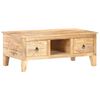 vidaXL Coffee Table Natural Rough Mango Wood Medium Coffee Table