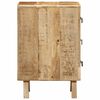 vidaXL Bedside Cabinet Set of 2 Mango Solid rough mango wood Medium