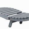 vidaXL Sun Lounger Gray