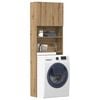 vidaXL Washing Machine Cabinet Artisan Oak 25.2x9.4x74.8" Engineered Wood