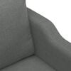 vidaXL 2-seater Sofa Dark grey 100% polyester, metal, textilene, foam