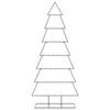 vidaXL Metal Christmas Tree for Decoration Black 82.7"