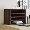 vidaXL Desk Organiser Brown Oak 14.2x10.2x11.6" Engineered wood