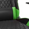 vidaXL Gaming Chair Black and Green Faux Leather, Metal, Plywood, Foam