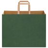 vidaXL Paper Bags 50 pcs with Handles Green 32x17x25 cm
