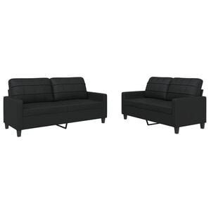 vidaXL Sofa Set Black