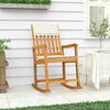 vidaXL Rocking Chair Cream White Solid Acacia Wood Standard