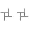 vidaXL Wall Shelf Concrete grey Engineered wood Medium Wall Shelf