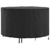 vidaXL Outdoor Furniture Cover Black 128 x 128 x 71 cm 420D fabric