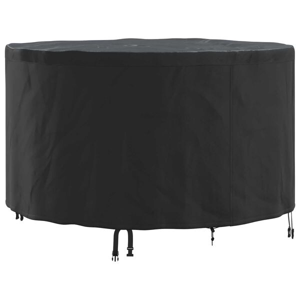 vidaXL Outdoor Furniture Cover Black 128 x 128 x 71 cm 420D fabric