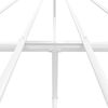 vidaXL Bed Frame White Powder-Coated Steel 47.2 x 74.8 in Bed Frame