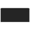 vidaXL Storage Box Black Engineered Wood Medium Storage Box