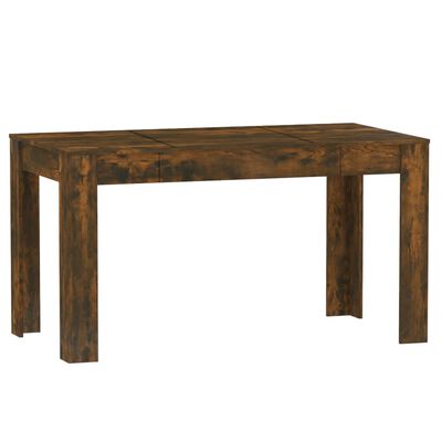 vidaXL Dining Table Smoked Oak 55.1"x29.3"x29.9" Engineered Wood