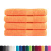 vidaXL Towel Set of 4 Orange 100% cotton XXL Towel Rectangular