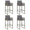 vidaXL Garden Bar Set Grey