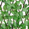 vidaXL Artificial Ivy Trellis Expandable Green 70.9x25.6"