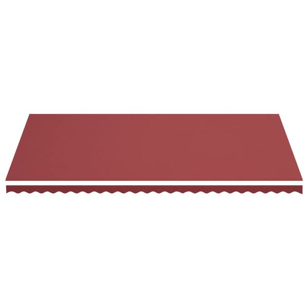 vidaXL Replacement Awning Fabric Burgundy red 100% Polyester with PU coating
