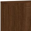 vidaXL TV Wall Unit Brown oak Engineered wood Medium TV Wall Unit
