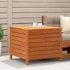 vidaXL Garden Footstool Wax Brown Solid Pine Wood 24.4 x 25.0 x 21.1 in