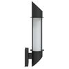 vidaXL Outdoor Wall Light Set of 2 Black Stainless steel, Polycarbonate