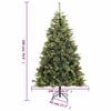 vidaXL Artificial Hinged Christmas Tree Green PVC 5.9 ft tall