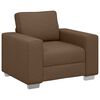 vidaXL Sofa Brown 39.37 x 30.31 x 32.28 in Fabric