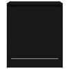 vidaXL Shoe Cabinet Black Engineered wood Compact Shoe Cabinet