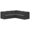 vidaXL Garden Lounge Set Black
