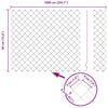 vidaXL Fence with Post Silver 1.31 x 32.81 ft Steel