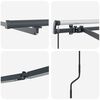 vidaXL Awning Frame Manual Anthracite 196.85 x 137.80 in Aluminium