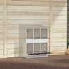 vidaXL Chicken Nesting Box Galvanized silver