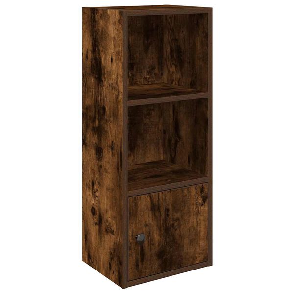 vidaXL Bookcase Smoked Oak Engineered Wood Reversible Bookcase