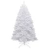 vidaXL Artificial Hinged Christmas Tree White PVC 82.7 in height