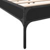 vidaXL Bed Frame Black Engineered wood, Metal Small Double Durable