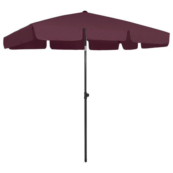 vidaXL Beach Parasol Bordeaux red Polyester