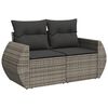 vidaXL Garden Sofa Set Grey