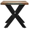 vidaXL Dining Table Various shades of wood, Steel