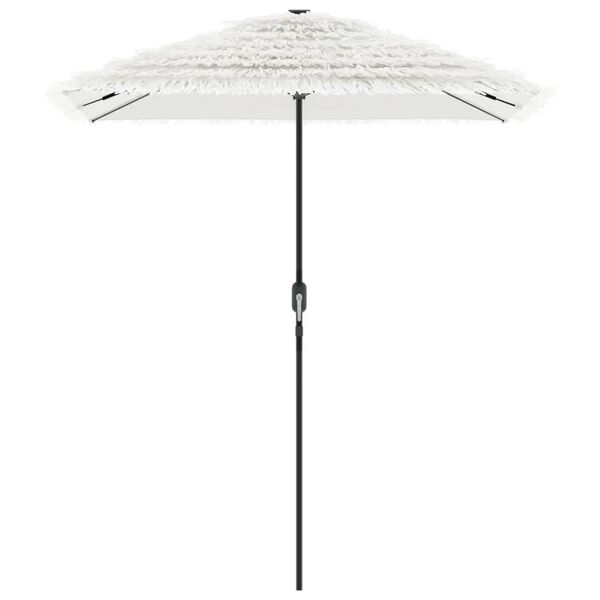 vidaXL Garden Parasol White Polyester Large Tiltable Garden Parasol
