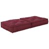 vidaXL Pouffe Maroon 100% cotton 27.6 x 27.6 x 14.2 in Modular Pouffe