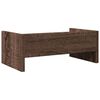 vidaXL Monitor Stand Brown Oak 16.5x9.4x6.3" Engineered Wood