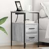 vidaXL Bedside Cabinet Grey Sonoma 11.81 x 18.90 x 24.02 in