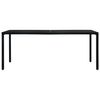 vidaXL Outdoor Table Black E-coated and powder-coated steel