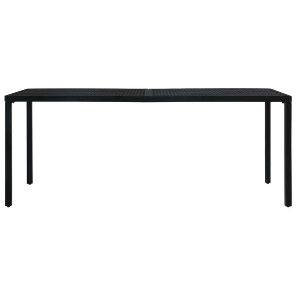 vidaXL Outdoor Table Black E-coated and powder-coated steel