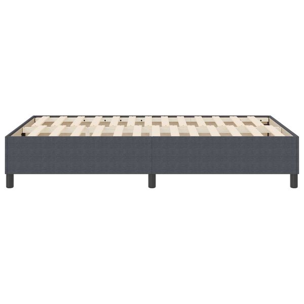 vidaXL Platform Bed Frame Dark Grey 47.24 x 74.80 in Fabric