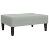 vidaXL Sofa Bed Light Grey Velvet (100% polyester), wood, plastic