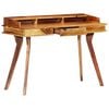 vidaXL Writing Desk Brown Solid Acacia Wood Medium Writing Desk