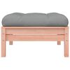 vidaXL Garden Footstool Grey and Wood